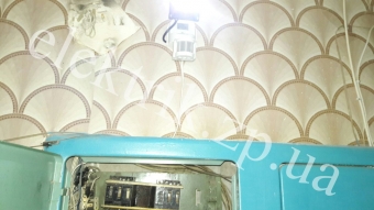 Установка датчика движения и прожектора.